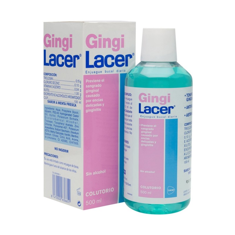 Gingi Lacer colutorio 500ml - Farmacia Delgado Lapazarán