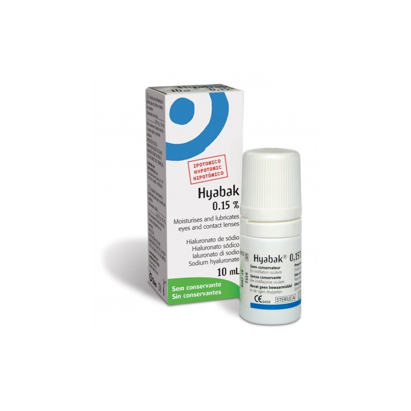 Hyabak® 0,15% Solución 10 ml ojo seco y lentes de contacto